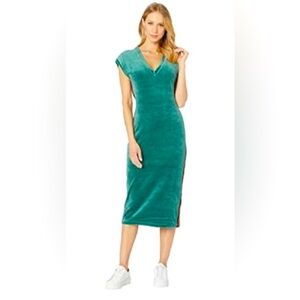 Juicy Couture’s stretch velour fitted midi dress (Black Label)